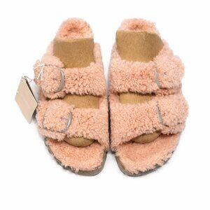 NWT Papillio by Birkenstock Rose Arizona Big Buckle Platform Teddy Eu 41/US 10